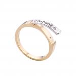 Nhẫn cưới vàng Forever 14k (khắc chữ theo yêu cầu)