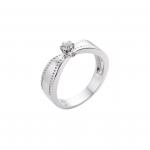 Nhẫn cưới vàng trắng 14k